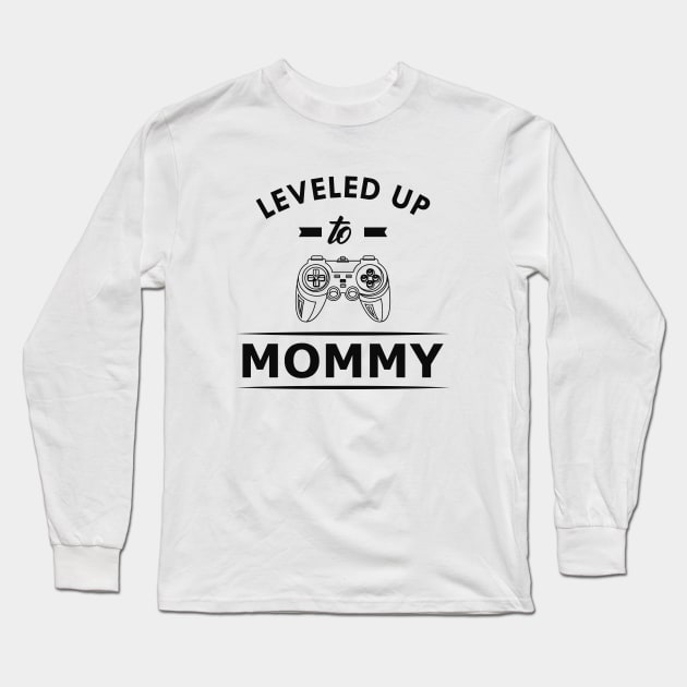 New mommy - Leveled up to mommy Long Sleeve T-Shirt by KC Happy Shop